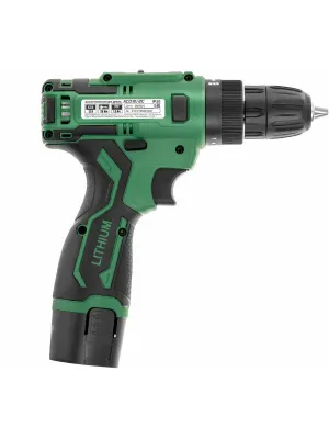 Аккумуляторная дрель промо Hammer ACD12/2C, 12 В, 2x1.5 Ач Li-ION, 10 мм, 0-350/0-1350 об/мин, 26 Нм, кейс
