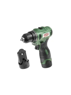 Аккумуляторная дрель бесщеточная Hammer ACD12BLC, 12 В, 2x2 Ач Li-ION, 10 мм, 0-400/0-1350 об/мин, 32 Нм, в кейсе
