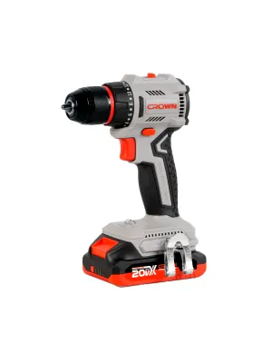 Дрель-шуруповерт аккумуляторная CROWN CT21131HMX-2 BMC, 20В B3+, бесщеточный, 2х2.0 Ач, 50 Нм