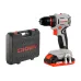 Дрель-шуруповерт аккумуляторная CROWN CT21131HMX-2 BMC, 20В B3+, бесщеточный, 2х2.0 Ач, 50 Нм