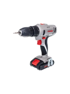 Аккумуляторный шуруповерт CROWN CT21056LH-2 BMC, 18 В, 2*2 Ач Li-ion, 35/45 Нм, 0-350/0-1350 об/мин., вес 1,54 кг.