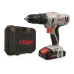 Аккумуляторный шуруповерт CROWN CT21056LH-2 BMC, 18 В, 2*2 Ач Li-ion, 35/45 Нм, 0-350/0-1350 об/мин., вес 1,54 кг.