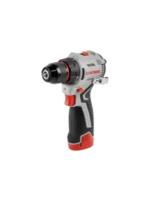 Дрель-шуруповерт аккумуляторная CROWN CT21129HMX-2 BMC, 12В Li-ion, 2х2,0 Ач, 45 Нм