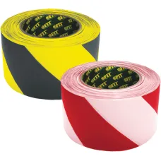 Лента сигнальная FIT 50х100м красно-белая (11852i)