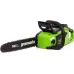 Акк. пила цепная GREENWORKS GD40CS18, 40V, 40 см, бесщеточная, 1.8 кВт, АКБ 4 Ач, ЗУ