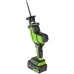 Акк. пила сабельная GREENWORKS GPT-CRS-25, б/щет, 24V, 0-3000 об/мин, рез 80 мм дер, LED, 1х4 Ач, ЗУ, кор (1200507CUB)