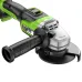 Акк. угловая шлиф. машина GREENWORKS GD24AG, 125 мм, 24 В, 1x4 Ач, 10500 об/мин, бесщеточная, ЗУ, коробка (3200207CUB)