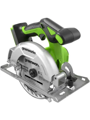Аккумуляторная пила дисковая GREENWORKS GD24CS165, б/щет,165х20 мм, 4800 об/мин, рез 57 мм, 1х4 Ач, ЗУ, короб (1501607CUB)