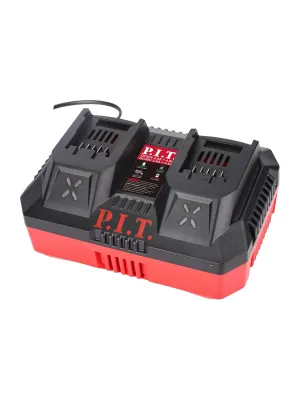 Зарядное устройство P.I.T. PC20401 двухпортовое (20В/40В, 4.0А/2.5А, 220 Вт, акб 20В/40В OnePower)