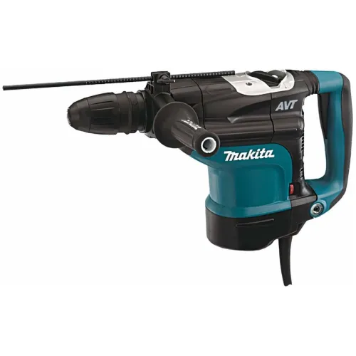 Перфоратор SDS-max MAKITA HR4511C, 1300 Вт, 45 мм, 2 реж, 2.7-13 Дж, 1250-2750 у/м, 7.8 кг, кейс, AVT, антивиб. рукоятка