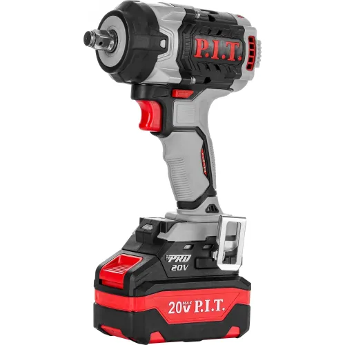Аккумуляторный гайковерт ударный P.I.T. PIW20H-600A/2, 20 В, 600 Нм, 1/2