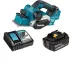 Аккумуляторный рубанок MAKITA DKP181RT, LXT BL 18В, ADT, AWS, макс. глуб. 3 мм, ширина 82 мм, 1*5,0 Ач, быстрое ЗУ
