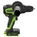 Акк. дрель-шуруповёрт GREENWORKS GD24DD140, 24 В, ударная , б/щет, 0-550/0-2100 об/мин, 70/140 Нм, Anti-kickback, 5 Ач, ЗУ