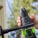 Акк. дрель-шуруповёрт GREENWORKS GD24DD140, 24 В, ударная , б/щет, 0-550/0-2100 об/мин, 70/140 Нм, Anti-kickback, 5 Ач, ЗУ