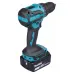 Аккумуляторная дрель ударная MAKITA DHP490SFJ, LXT 18В, BL XPT, 13 мм, 50/27 Нм, 2х3,0 Ач АКБ, ЗУ, Makpac2