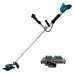 Аккумуляторный триммер MAKITA DUR368APT2, LXT BL 2х18 В, 550 Вт, велорукоятка, нож 4T, d-23см, М10xLH, (2xBL1850B, DC18RD)