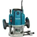 Фрезер MAKITA RP1803X02, погружной, 1650 Вт, 12 мм, гл. погруж. 0-70 мм, 22000 об/мин, пл. пуск, защ. от непр. включения, тормоз, микролифт
