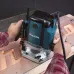 Фрезер MAKITA RP1802X02, погружной, 1850 Вт, 23 000 об/мин, гл. погруж. 0-70 мм, цанга 12 мм, пл. пуск, защ. от непр. включения, микролифт