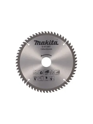 Диск пильный MAKITA 190x30x2.2/1.4x60T универсальный для алюминия/дерева/пластика