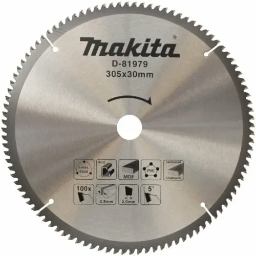 Диск пильный MAKITA 305x30x2.8/2x100T универсальный для алюминия/дерева/пластика