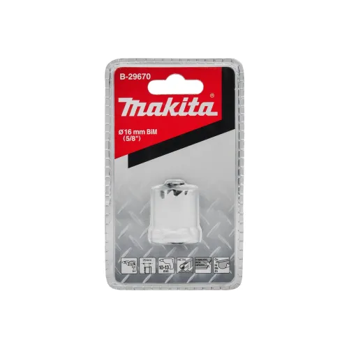 Коронка биметаллическая MAKITA BiM 16x20 для листового металла