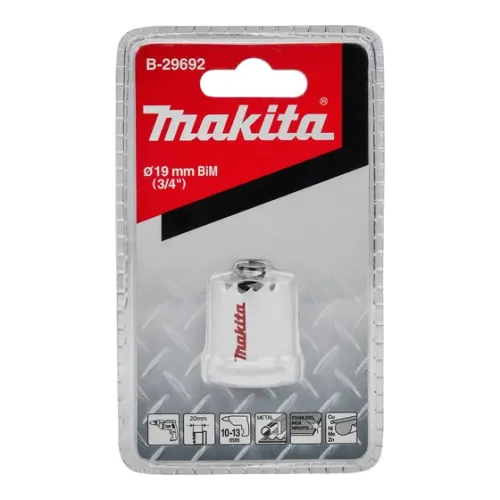 Коронка биметаллическая MAKITA BiM 19x20 для листового металла
