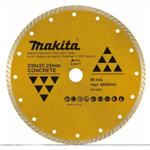Диск алмазный MAKITA 230x22,23x7,5 мм, Турбо, по бетону