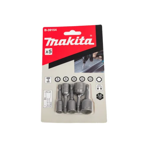 Набор головок MAKITA магнитных торцовых головок 5шт (B-39154)
