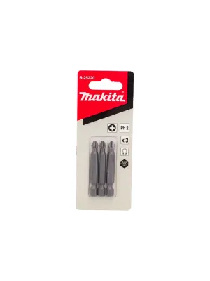 Бита MAKITA PH2, 50 мм, E-form(MZ), 3 шт (B-25220)