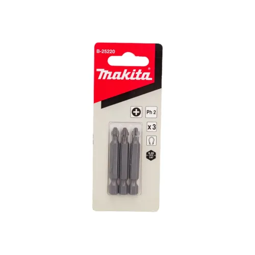 Бита MAKITA PH2, 50 мм, E-form(MZ), 3 шт (B-25220)
