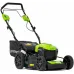 Аккумуляторная газонокосилка GREENWORKS 40В, бесщеточная, самоходная, 46 см, 55 л, 25-80 мм, 28 кг, с АКБ 5А.ч. и ЗУ (2506807UG)