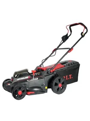 Аккумуляторная газонокосилка P.I.T. PLM20H-430A, 40 В (20+20), бесщёточная,  43 см, 25-75 мм, 50 л, 2х5 Ач, ЗУ