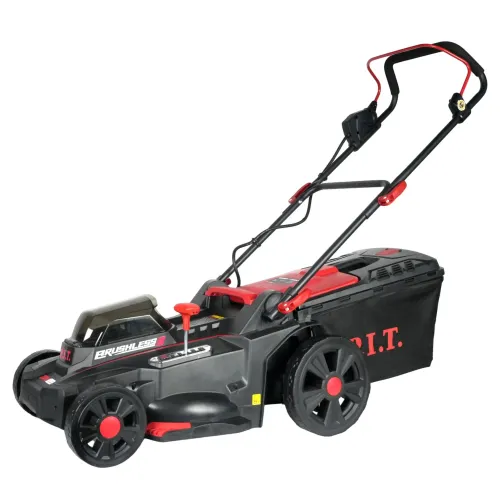 Аккумуляторная газонокосилка P.I.T. PLM20H-430A, 40 В (20+20), бесщёточная,  43 см, 25-75 мм, 50 л, 2х5 Ач, ЗУ