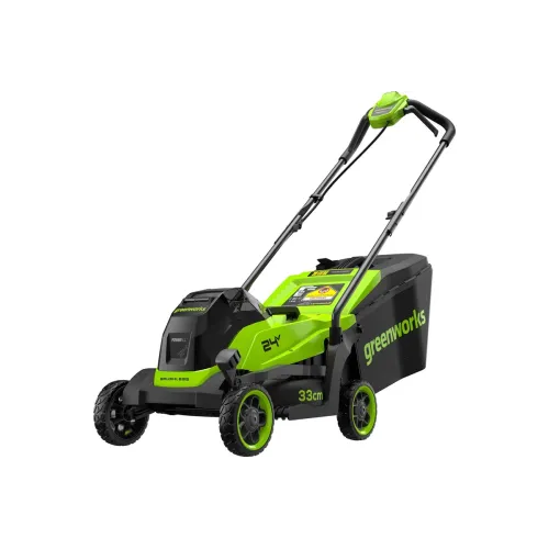 Аккумуляторная газонокосилка GREENWORKS GD24LM331, 24В VT, б/щ, 33 см, 1х2Ач, ЗУ