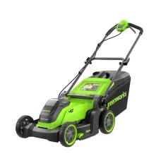 Аккумуляторная газонокосилка GREENWORKS GD40LM411, 40V, бесщеточная, 41 см, 1х5 Ач, ЗУ