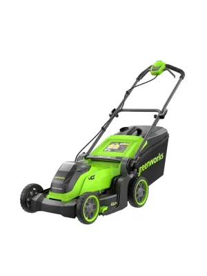 Аккумуляторная газонокосилка GREENWORKS GD40LM411, 40V, бесщеточная, 41 см, 1х5 Ач, ЗУ