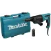 Перфоратор MAKITA HR2670FT, 800 Вт, 26 мм, 3 реж, 3.0 Дж, 0-4500 уд/м, 3.1 кг, кейс, б/зажимной патрон