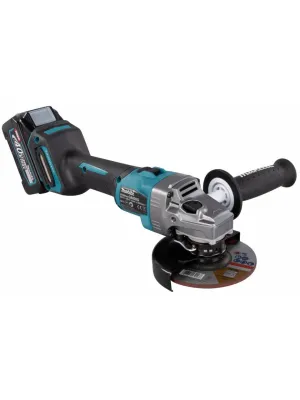 Акк. угловая шлиф. машина MAKITA GA005GU201, XGT BL 40В, 125 мм, 8500 об/м, 2x4.0Ач. BL4040F, DC40RA, Makpac4