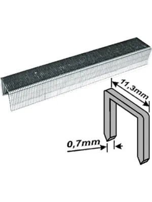 Скобы FIT закаленные Профи узкие прямоугольные, (тип 53), ширина 11,3 мм 4мм 1000 шт.