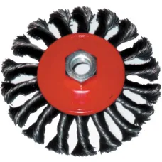 Щетка дисковая витая FIT 115мм М14 с наклоном (39115i)