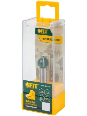 Фреза FIT, пазовая галтельная DxHxL=16х10х45мм 3602-081016