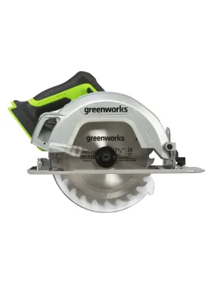 Аккумуляторная пила дисковая GREENWORKS GD24CS, 24V, бесщеточная, без АКБ и ЗУ