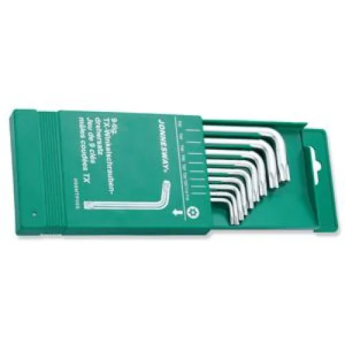 Набор JONNESWAY H08MTP09S ключей угловых Т10-Т50 Torx - 9 предметов