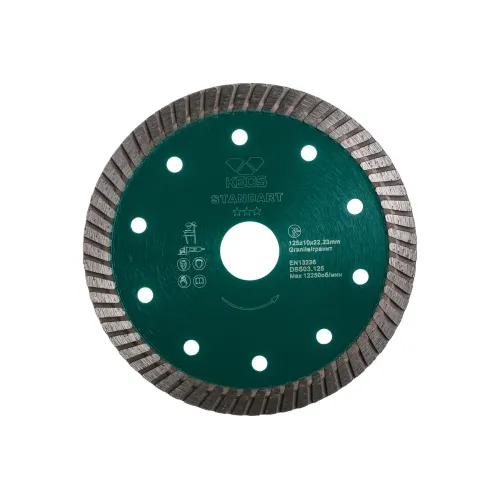 Диск алмазный KEOS 125_22.23_2.2/10 STA TURBO по граниту, камню, железобетону, кирпичу DBS03.125