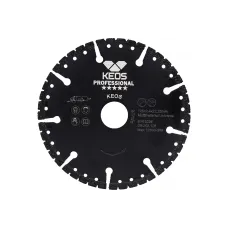 Диск алмазный KEOS 125_22.23_3.0/3 универсальный по бетону, металлу, пластик, дереву, резине DBU02.125