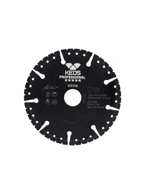 Диск алмазный KEOS 125_22.23_3.0/3 универсальный по бетону, металлу, пластик, дереву, резине DBU02.125