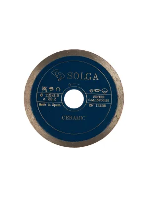 Диск алмазный SOLGA DIAMANT 115_22.23 Ceramics Marble сплошной керамика, мрамор (15700115)