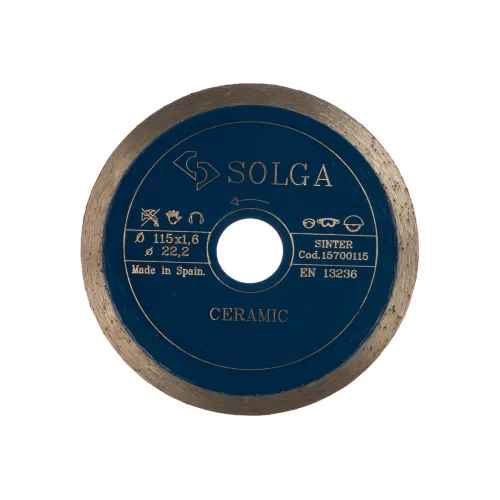 Диск алмазный SOLGA DIAMANT 115_22.23 Ceramics Marble сплошной керамика, мрамор (15700115)