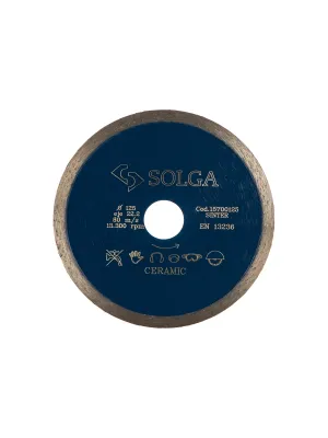 Диск алмазный SOLGA DIAMANT 125_22.23 Ceramics Marble сплошной керамика, мрамор (15700125)