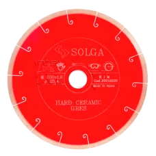Диск алмазный SOLGA DIAMANT 200_25.4 Hard Ceramics сплошной керамогранит